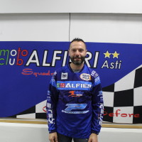 Christian Natta con la nuova maglia dell'Alfieri